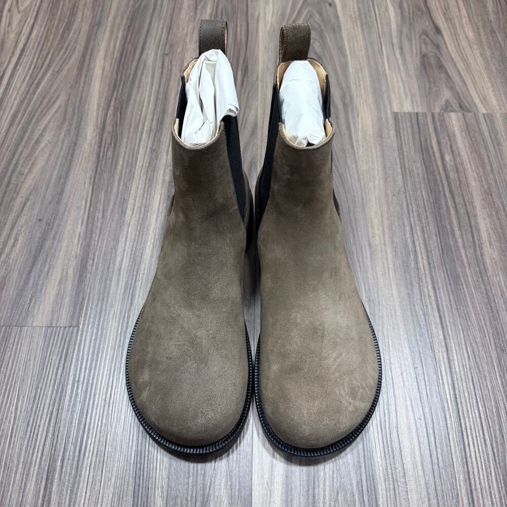 $1000+ JW Anderson Chocolate Brown Suede Chelsea Loafer Boots EU 43
